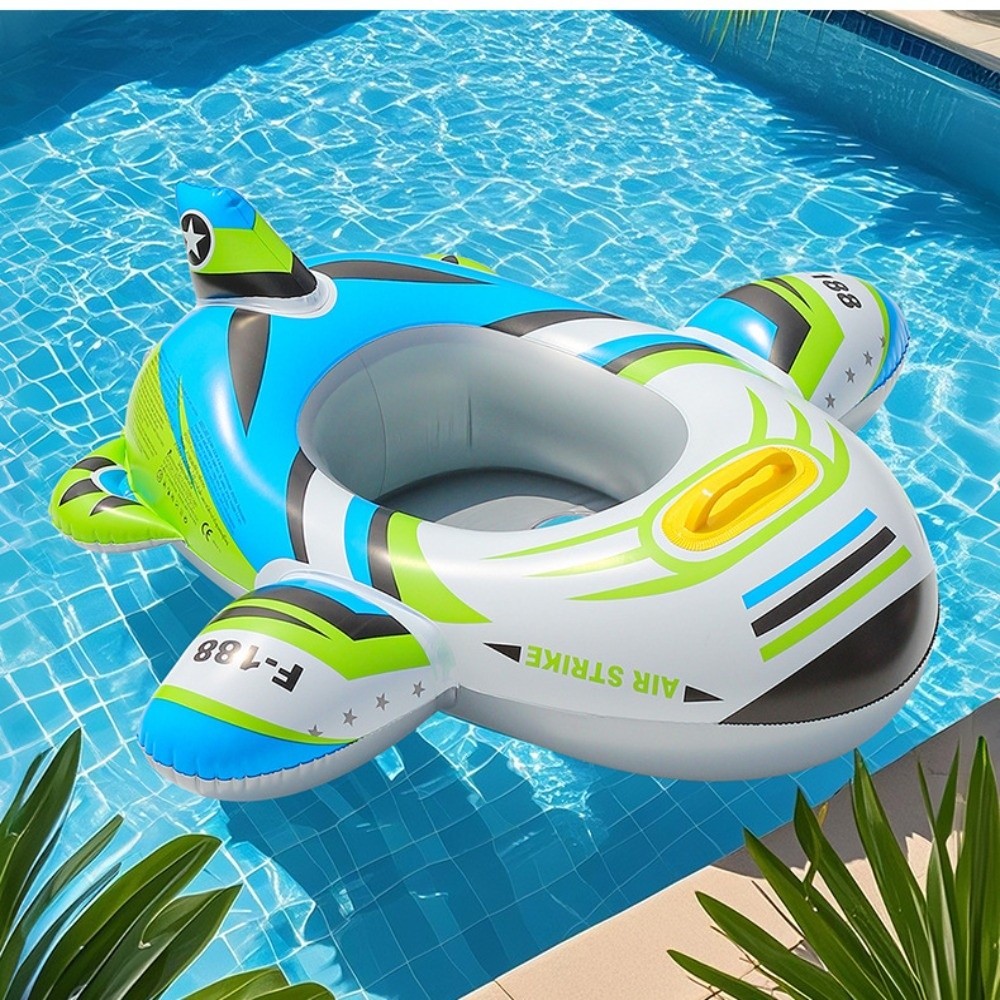 Aircraft Shape Baby Swim Ring Circle Seat Inflatable Toy Swimming Circle Fun Style Floating Baby