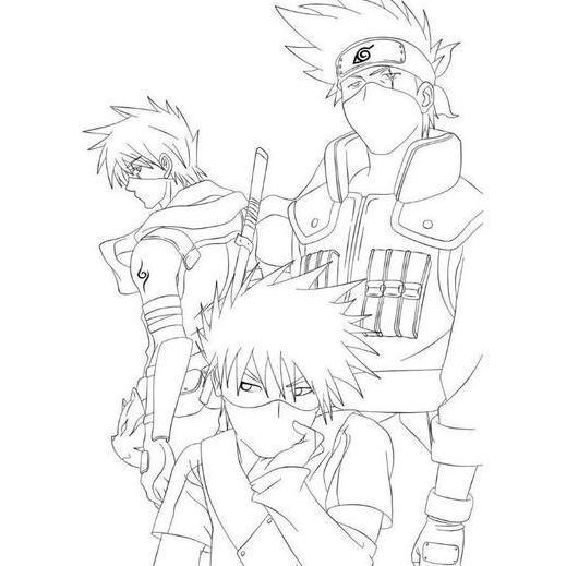 Sketsa Mewarnai Tema Naruto And Friends Isi 50 Lembar Buku Mewarnai