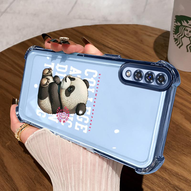 Casing Hp untuk Samsung A50 A50s A30s Case Casing Panda kecil yang rusak pola Cesing HP Kesing empat
