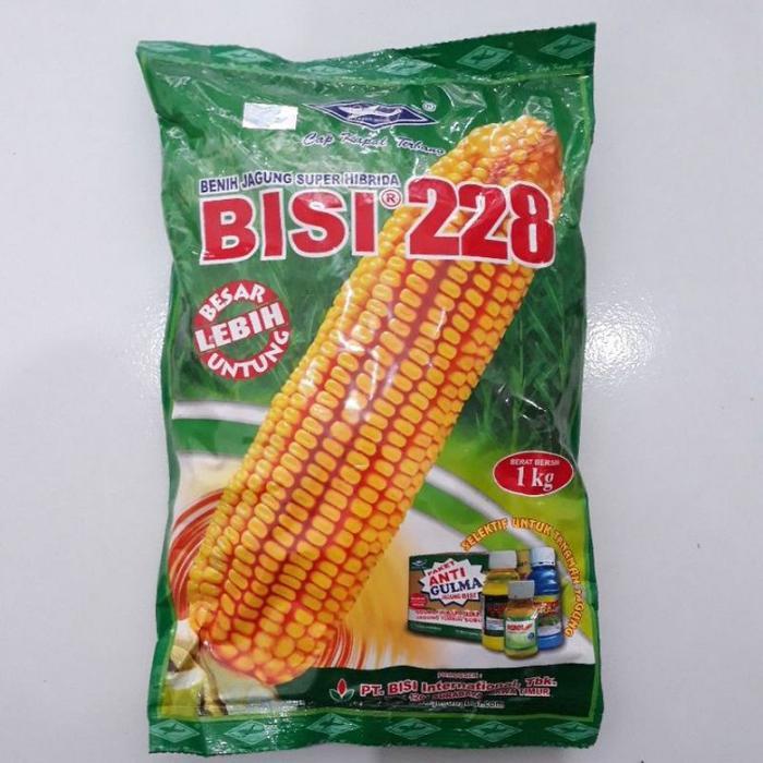 Benih jagung bisi 228 1 kg +- 4.522 biji super hibrida ori hologram