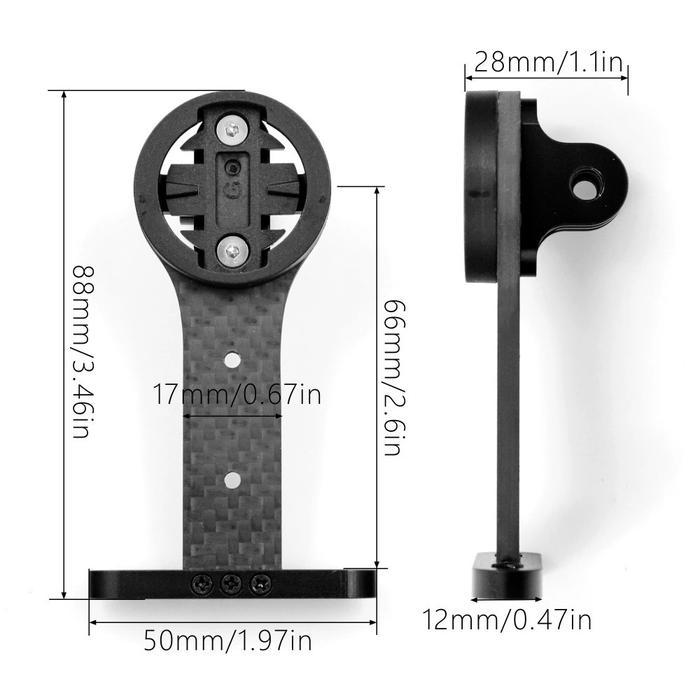 Barfly Carbon Kocevlo Stem Computer Mount Cyclocomp Garmin Xoss Igpsport Bryton Wahoo Mounting
