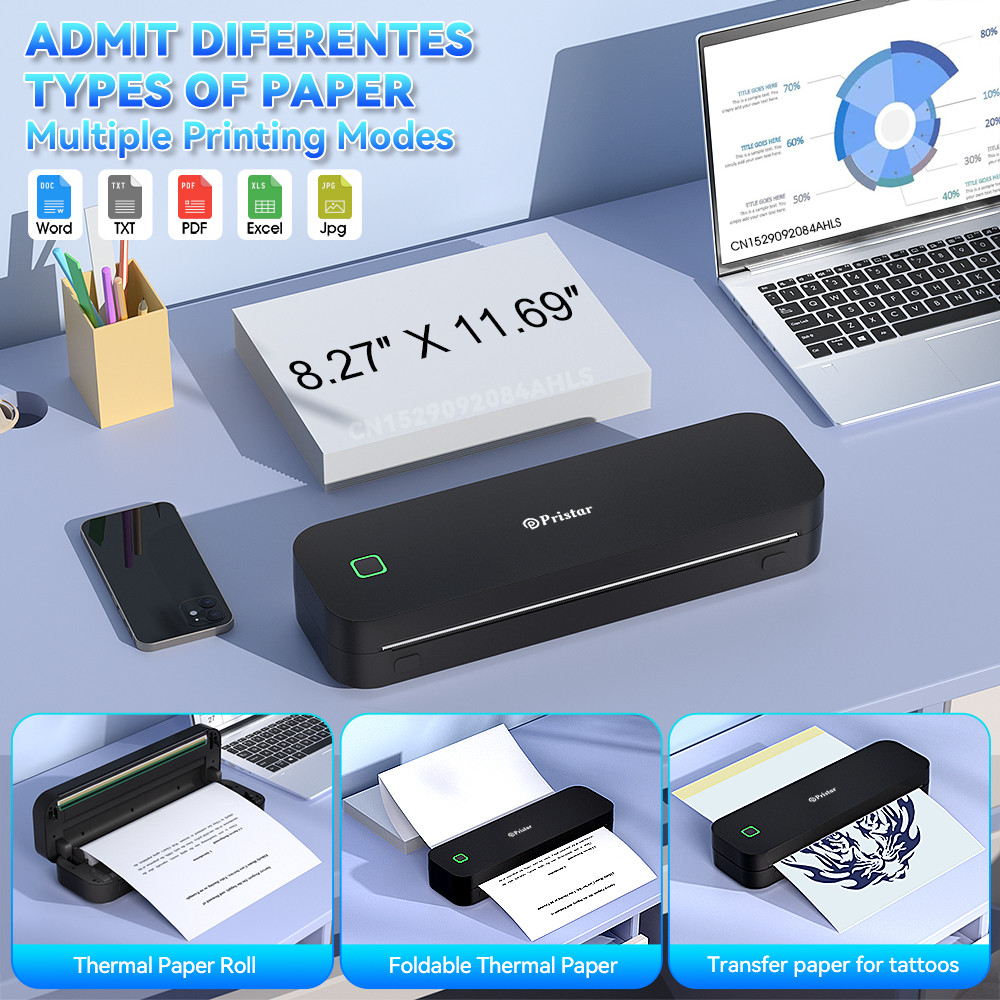A4 Thermal Printer Marklife D210 Tattoo Printer Portable Inkless Mini Printer Tattoo Transfer
