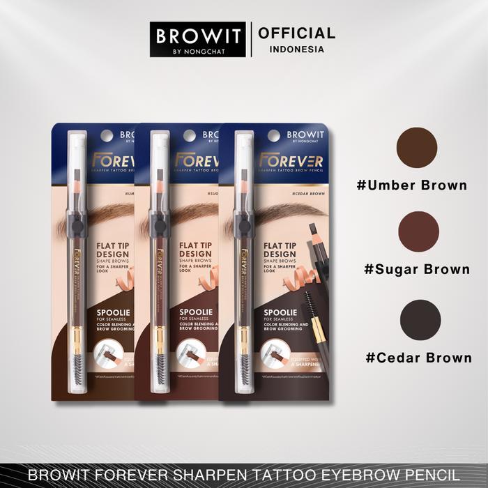 BROWIT BY NONGCHAT FOREVER SHARPEN TATTOO EYEBROW PENCIL