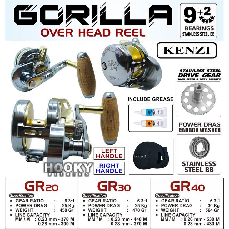 REEL KENZI GORILLA OH RIGHT/LEFT HANLDE 203040 