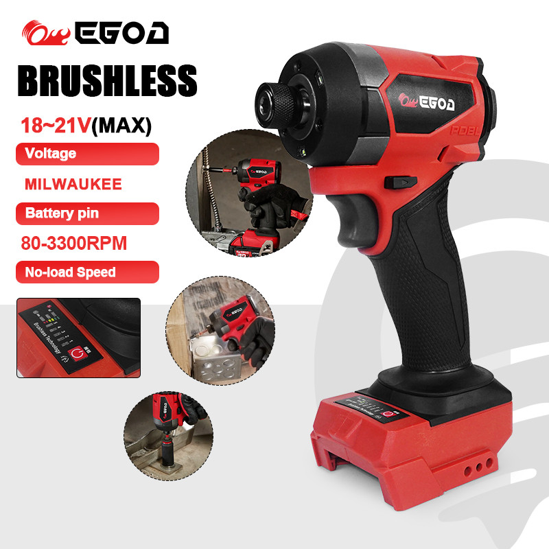 Electric Goddess Impact Driver 160NM Electric Driver For 20V Milwaukee Lithium Battery Brushless