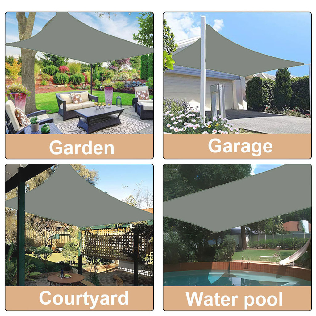 Shade Sail, Waterproof Shade Sail for Garden Terrace Outdoor Party Sun Protection Shade Canopy