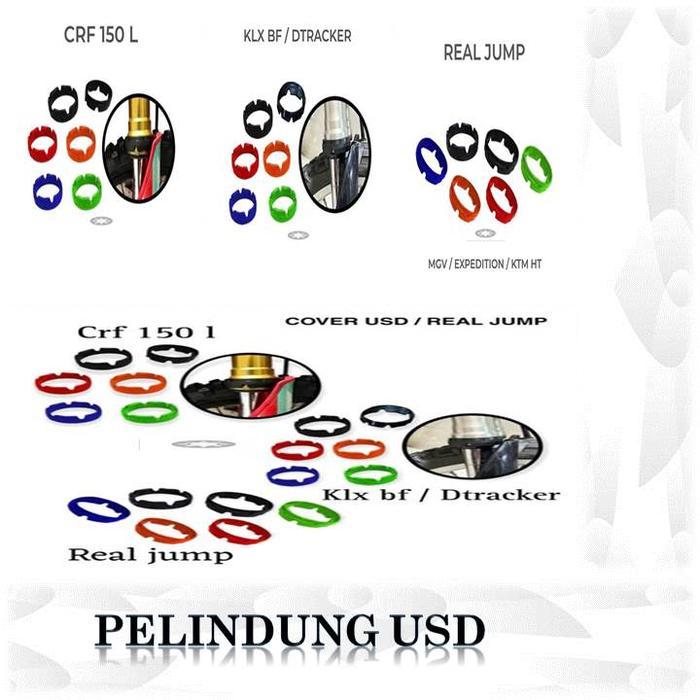 PELINDUNG USD KLX BF DTRACKER NEW CRF 150 L REAL JUMP COVER USD REAL JUMP