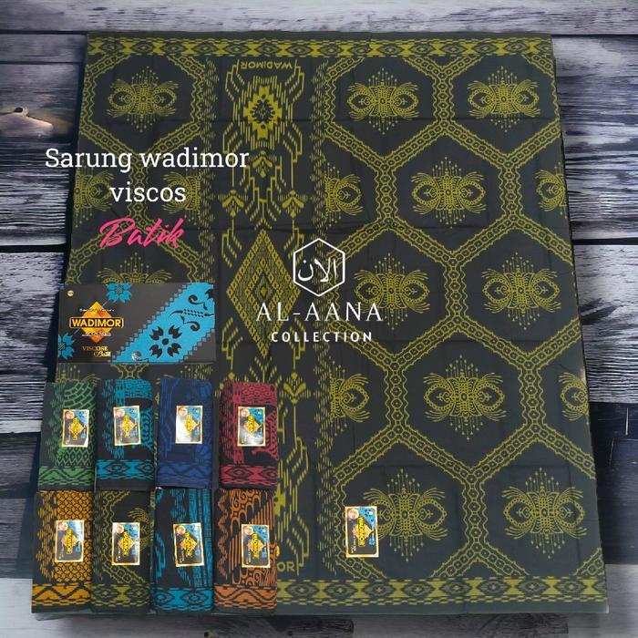 Sarung Wadimor Viscos Batik Hitam Motif Pria