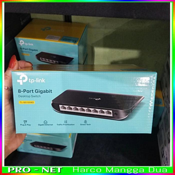 Tp Link Switch Hub 8 Port Gigabit Tl-Sg1008D / Tp Link 8 Port Gigabit