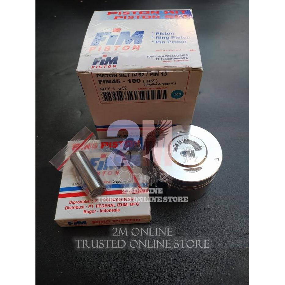 Seher Piston Kit Jupiter Z Vega R Os 100 Dim 52 Pen 13 Fim45 Fim