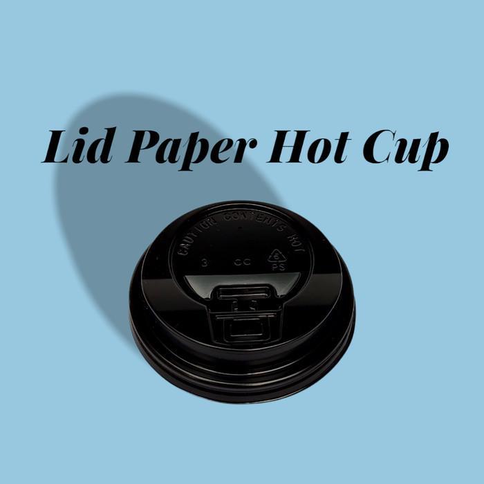 Lid Craft Paper Hot Cup Penutup Paper Cup Coklat