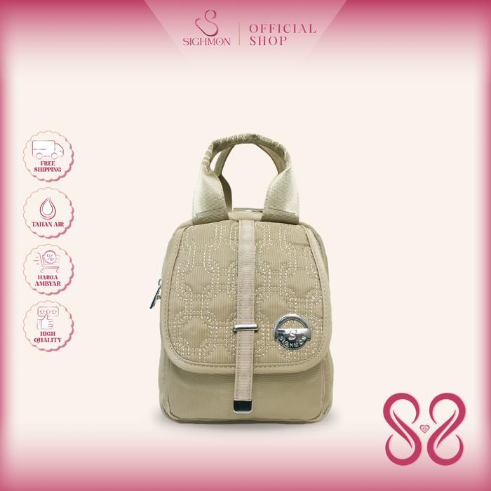 SIGHMON - Halima Bag - Tas Ransel Selempang Bahu Sling Bag Import Fashion Wanita Tahan Air