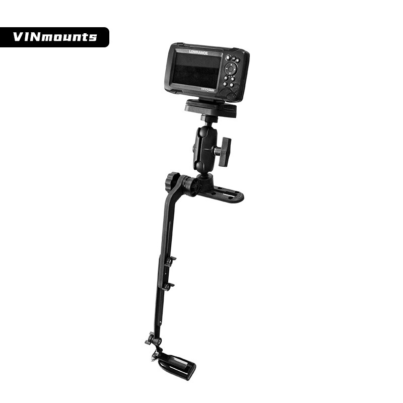 Fishfinder Bracket For Kayak Telescoping Mount Sensor Compatible With Lowrance Garmin Fish Finder