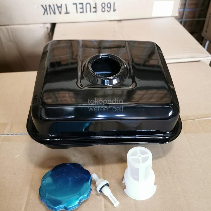 Promo Honda Fuel Tank Gx160 Gx200 Tangki Bensin Mesin Hitam Putih 3.1 Liter Dengan Tutup Saringan