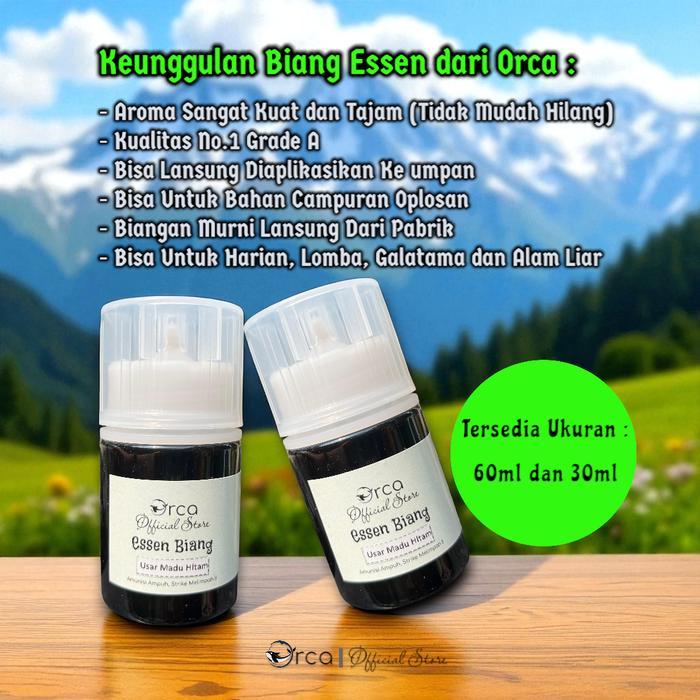 Sale Orca Biang Essen Usar Madu Hitam Umpan Pancing Ikan Grade A Kualitas No.1 Kemasan 30Ml Dan 60Ml