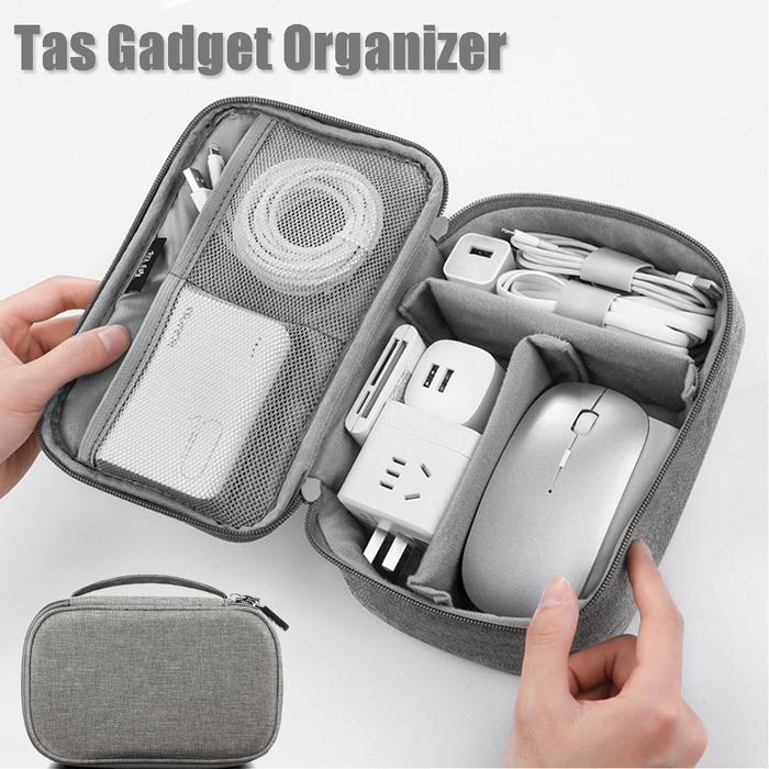 [] Tas Cable Gadget Travel Organizer Bag Kabel Tas Pouch Aalat Elektronik