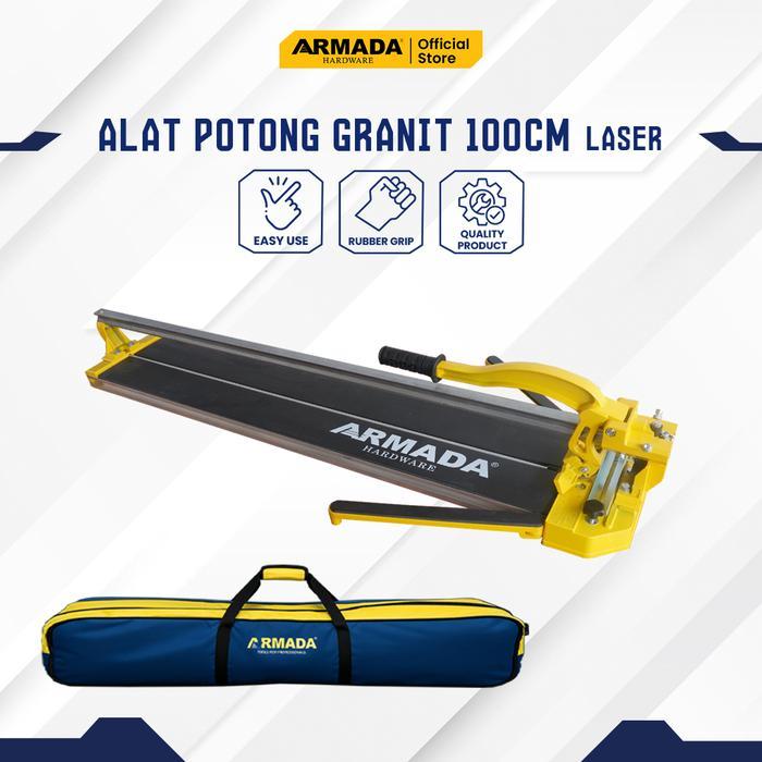 Alat Potong Granit ARMADA Pemotong Keramik 100CM GRATIS Tas - Alat Potong Laser Manual Tile Cutter