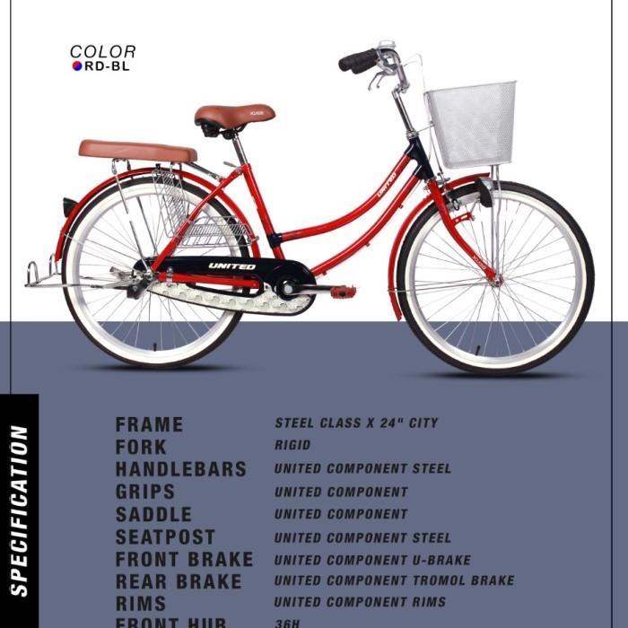 Sepeda Mini Keranjang / City Bike 24 United Class X