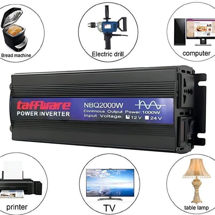 [] Inverter Pure Sine Wave DC to AC 2000 Watt DC 12V ke AC 220V Taffware