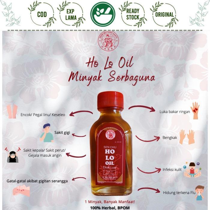 Terlaris Ho Lo Oil 30Ml Sen Chu Holo Huolo Minyak Mutiara Sakti Huo Luo