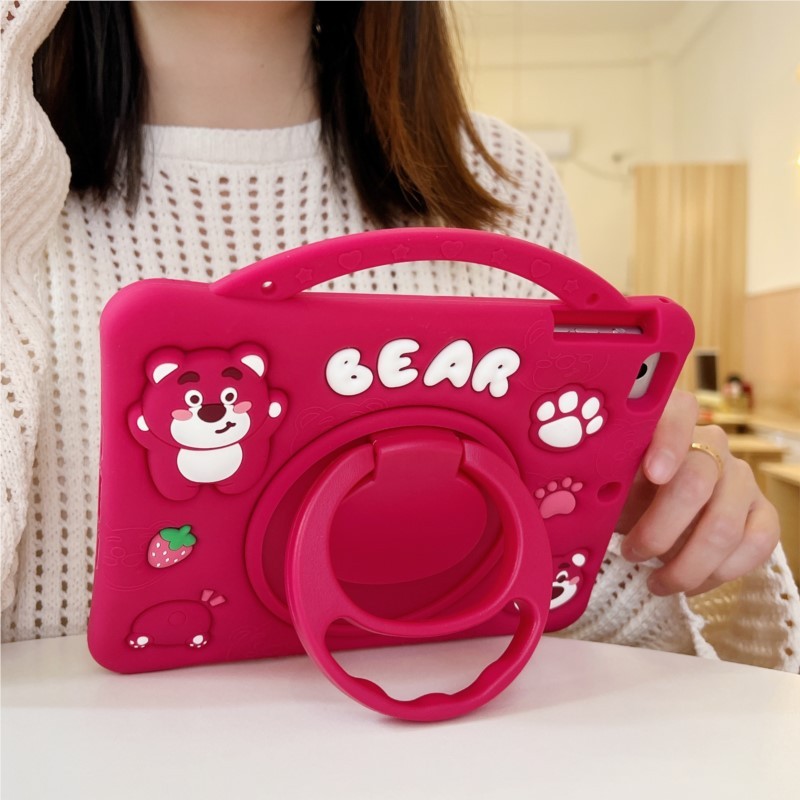 Disney Strawberry Bear Case for Samsung Tad T290 T295 T297 8.0in Tab T510 T515 10.1in Children