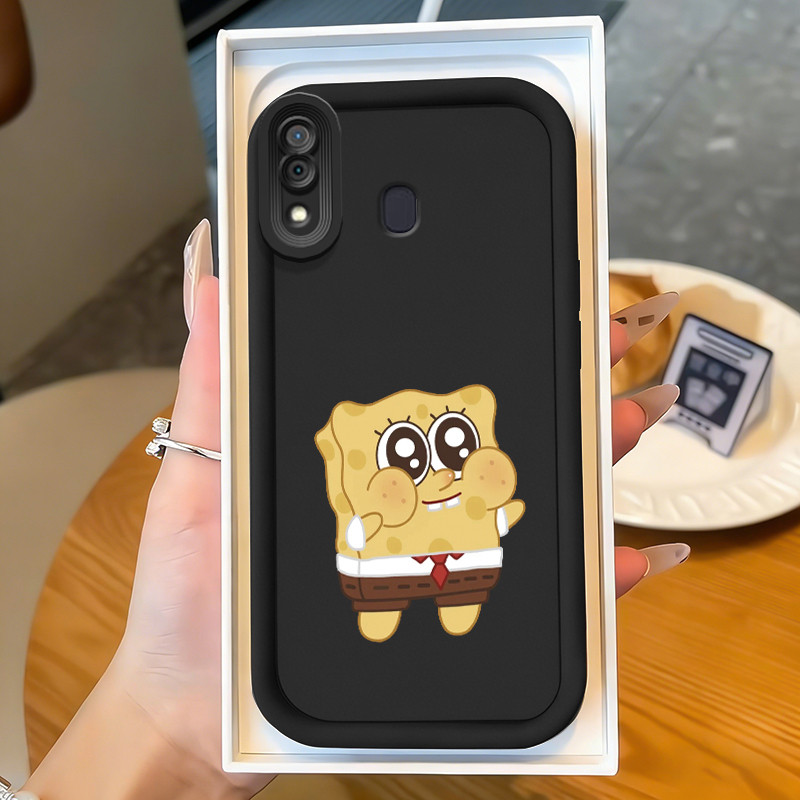 Casing Hp untuk Samsung Galaxy A20 A20s A30 A21s M10s Case spons Patrick Star yang lucu Kasing bagus