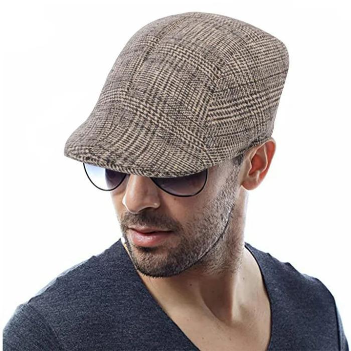 Topi Mafia Peaky Blinders Patino Karet Premium - Topi Pria Copet Newsboy Fashionable & Nyaman - All