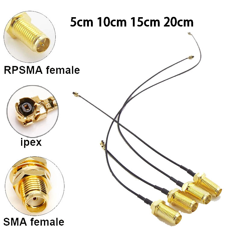 RF Cable SMA Female Connector Cable RP SMA Female to uFL/u.FL/IPX/IPEX UFL to SMA Female RG1.13 Ante