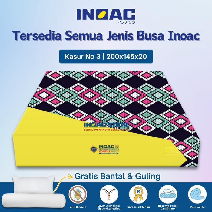(200x145x20) Kasur Busa Inoac No.3 Tebal 20 cm Garansi 20 Tahun