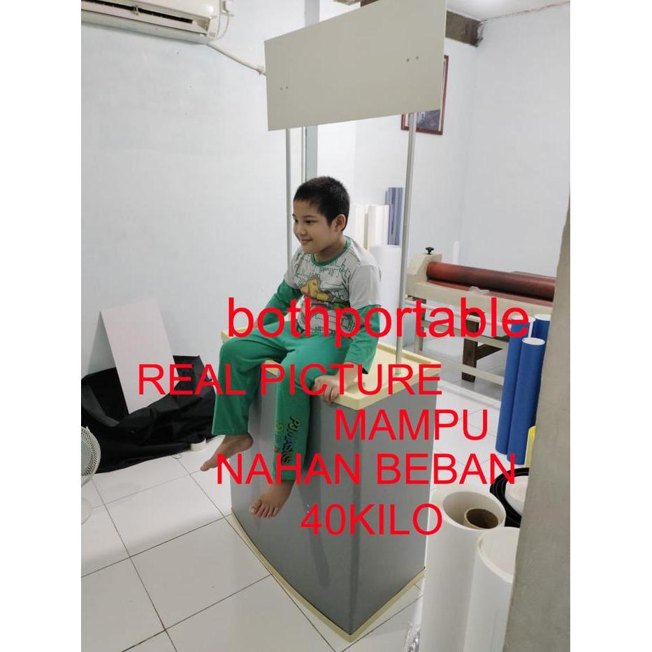 Event desk polycarbonet polos tanpa printing