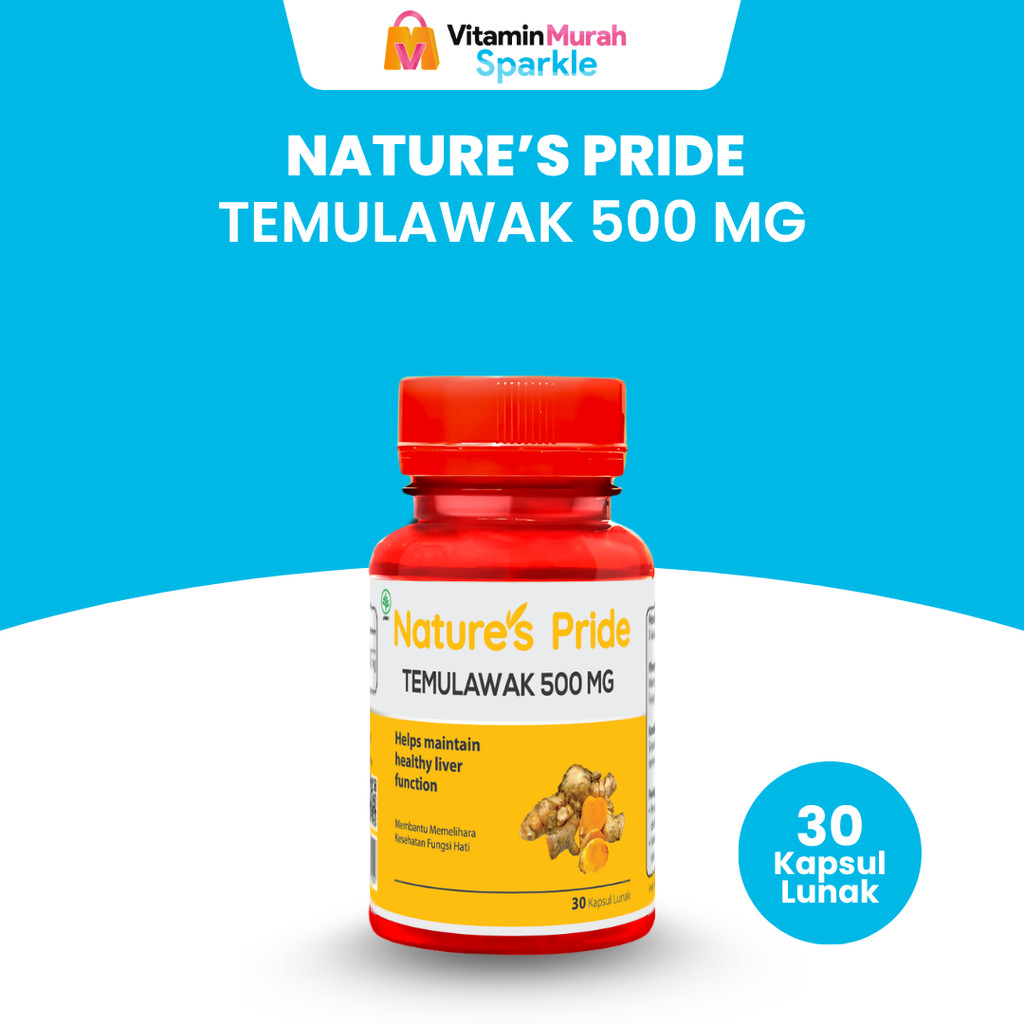 NATURE'S PRIDE TEMULAWAK 500mg ISI 30 & 100 KAPSUL - SUPLEMEN KESEHATAN