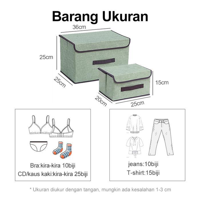Storage Box Tempat Penyimpanan Kotak Organizer Tempat Baju Besar Populer