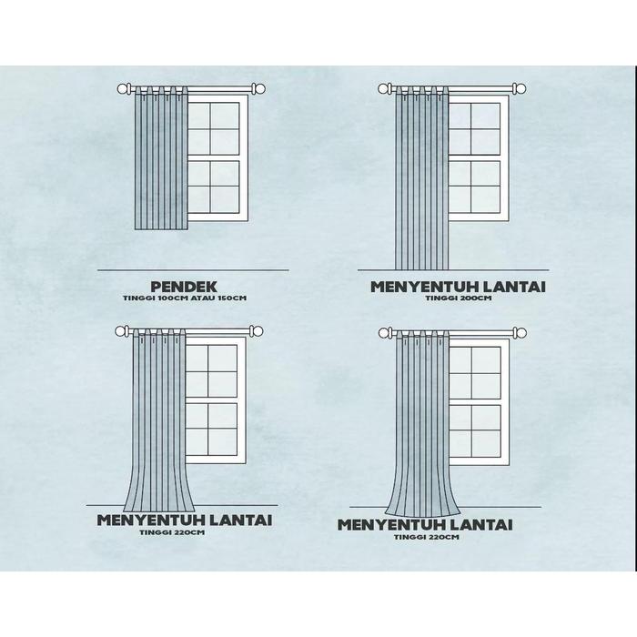 "New" Gorden Jendela,Gorden Jendela Ruang Tamu 1 Set,Gorden Pintu Kamar,Gorden Jendela 1 Set