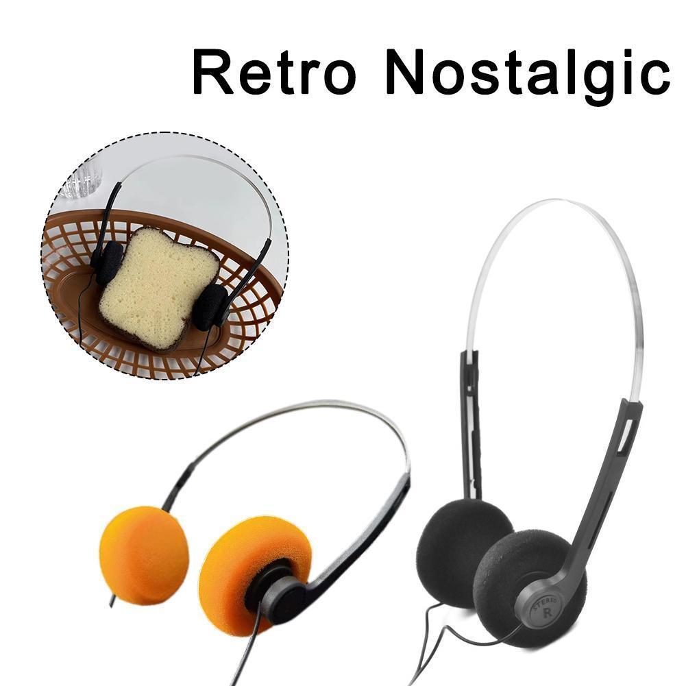 INS Japanese Retro Headphones Nostalgic Headsets HiFi MP3 Walkman Headphones Sports Photo Props