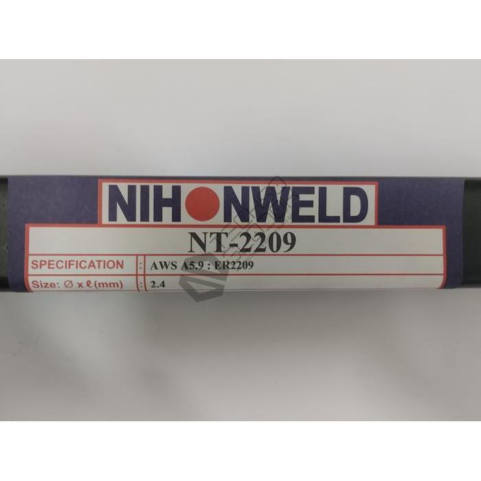 Kawat las duplex tig ER2209 NIHONWELD NT-2209 GTAW (harga per box)