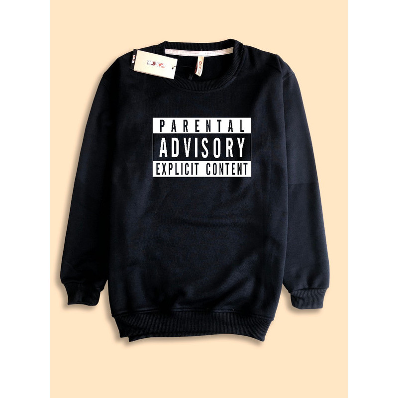 Sweater Sweatshirt Parental advisory explicit content logo