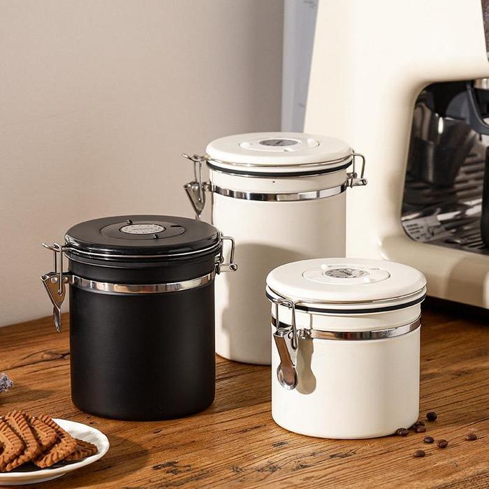 "New" Toples 1 Set Lengkap Toples Aesthetic Toples Kopi Gula Teh Coffe Canister Storage Tempat Bumbu