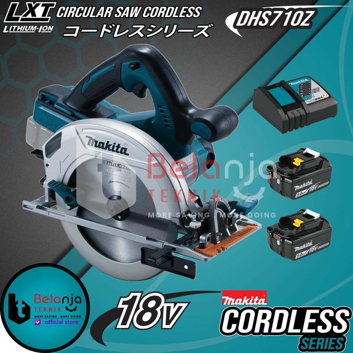 Makita Mesin Circular Saw Cordless 36V DHS710Z Potong Kayu Baterai 18V