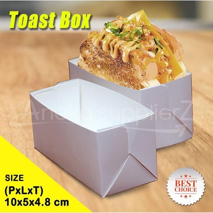 Kotak Dus Roti Bakar PUTIH POLOS