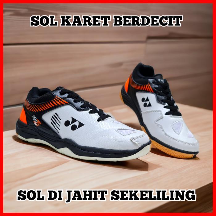 Victor Badminton - Sepatu Badminton Sol Karet Berdecit / Sepatu Olahraga Bulu Tangkis Sol Di Jahit