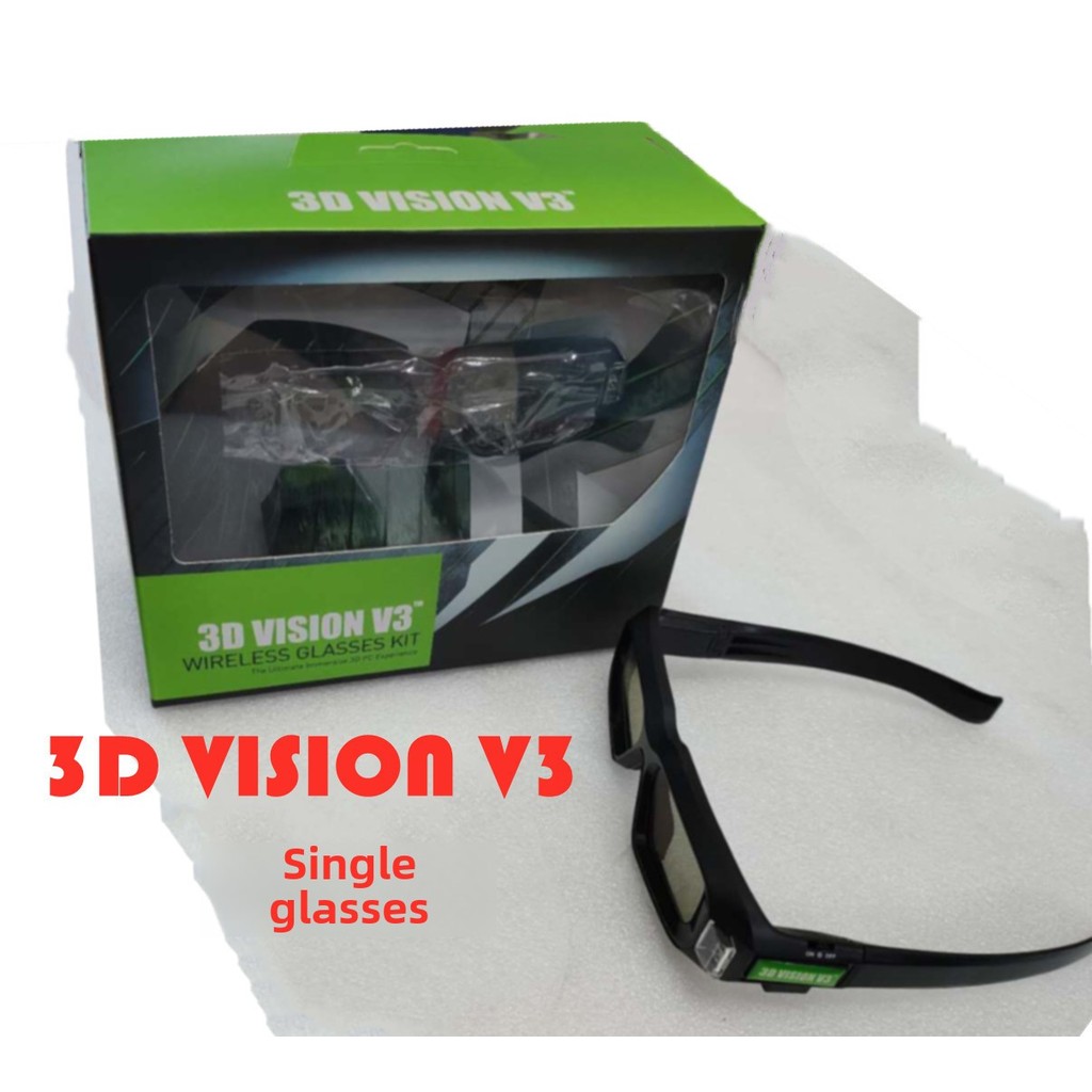 Bagusshop 3D VISION V3 replaces Nvidia's 3D Vision 2 wireless monocular glasses