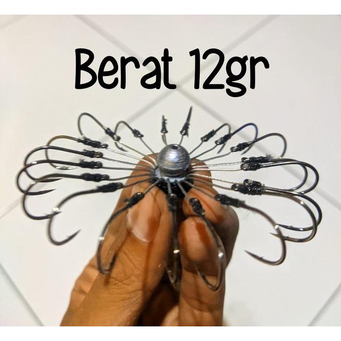 Kail Pancing Garong 20 Bahan Kawat Neklin Kuat Kail Ikan Laut Danau Kolam Siap Pakai