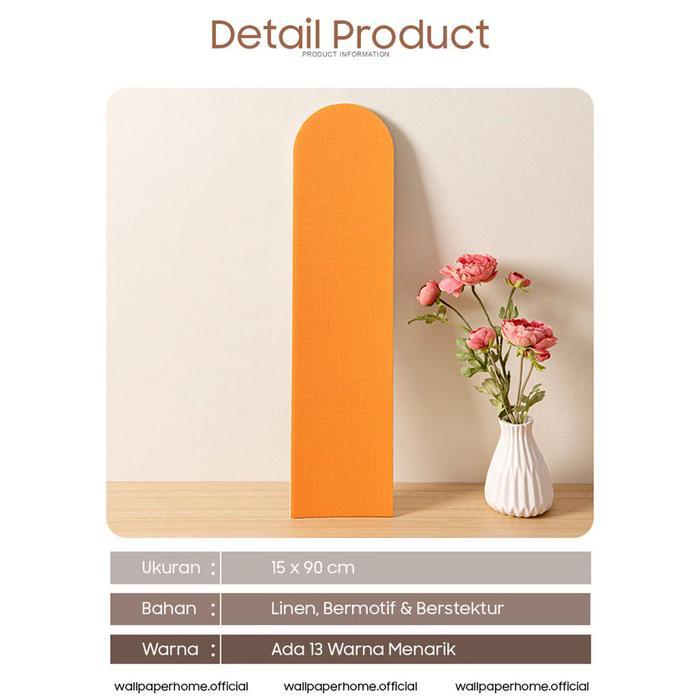 15 x 90 CM Wallpaper Dinding Wallpaper 3D Foam Tahan Lembab, Aman untuk Anak, Stiker Dinding Tempel