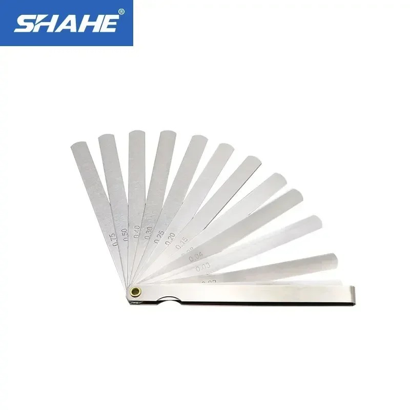 Terbaik SHAHE 150 mm Length 17 Blades Feeler Gauge Metric Feeler Gauge 0.02-1.00 mm Measurement Inst
