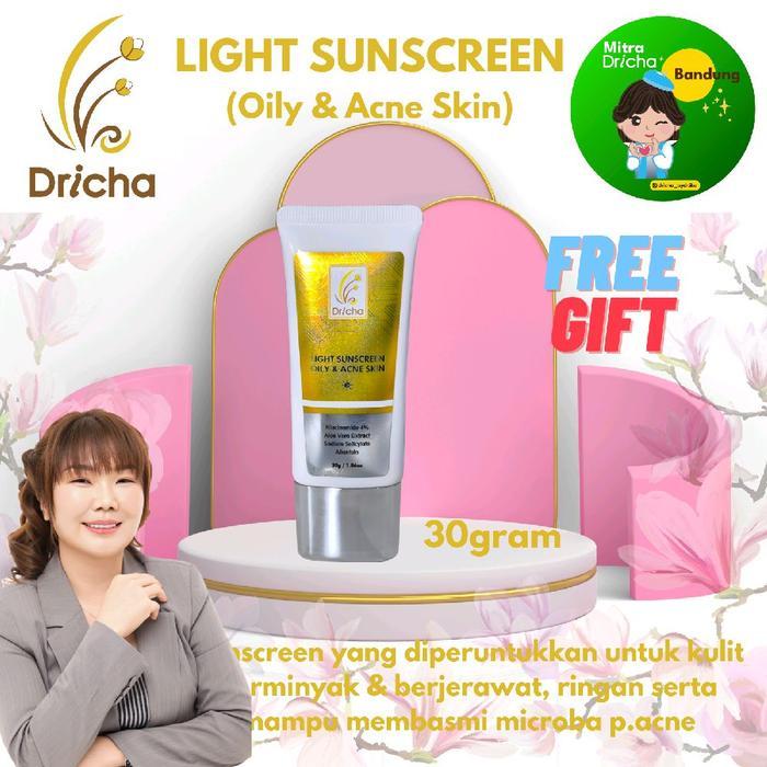 Dricha Light Sunscreen (Oily & Acne Skin) 30gr Berminyak