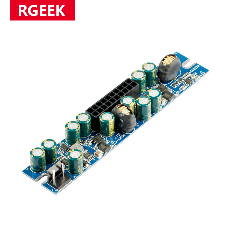 RGEEK 12V 150W DC ATX PSU Peak Pico ATX Switch Pico DC-DC PSU 24pin MINI ITX DC to ATX PC Power