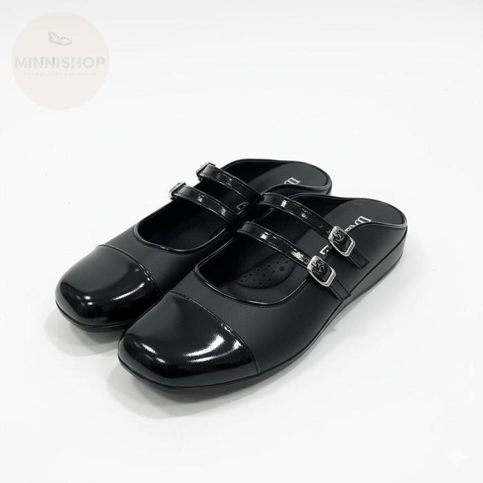 Sandal Wanita Slop Mules Pvc Tali Gesper Nyaman Baylee Anti Air Bahan Karet Jelly Empuk & Lentur Sol