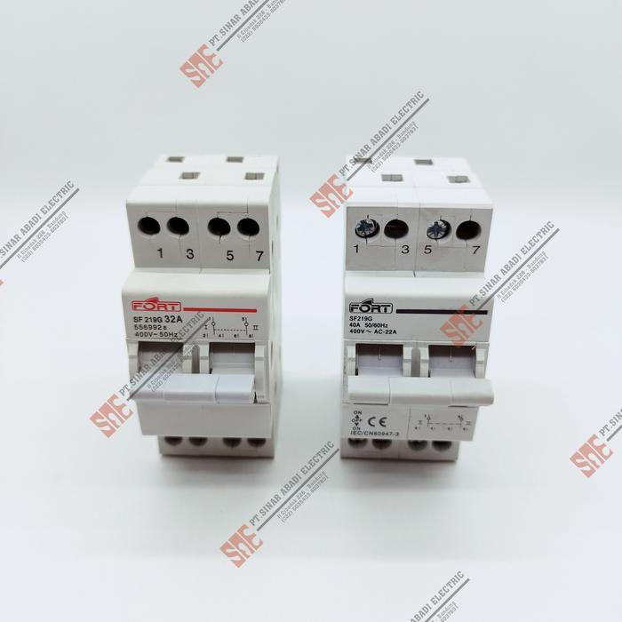 Mcb Cos Change Over Switch Fort 32A 40A 2P Pole / Genset Pln