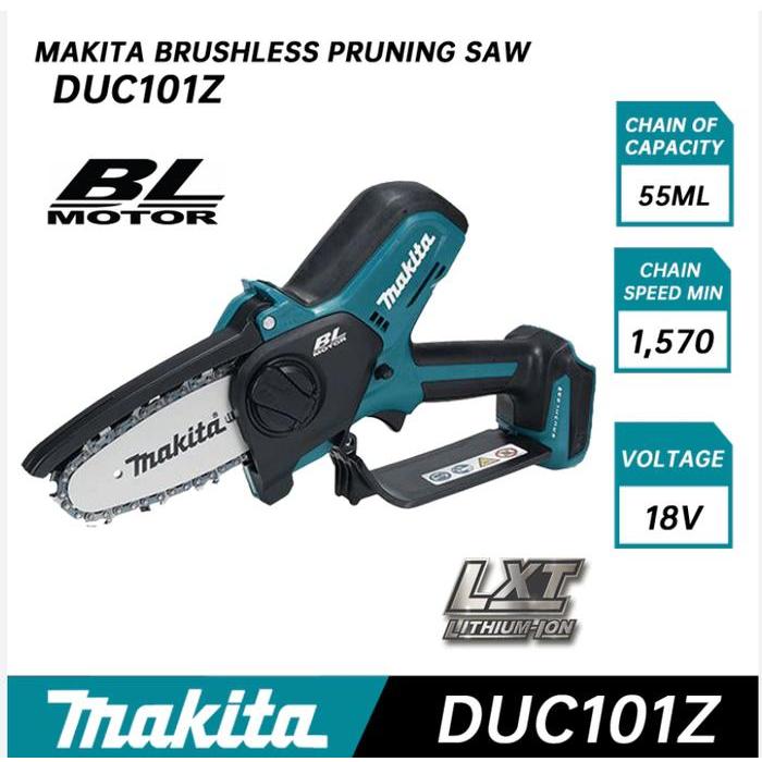 PROMO Mesin Potong Dahan Chainsaw Mini Pruning Saw Makita Cordless Baterai