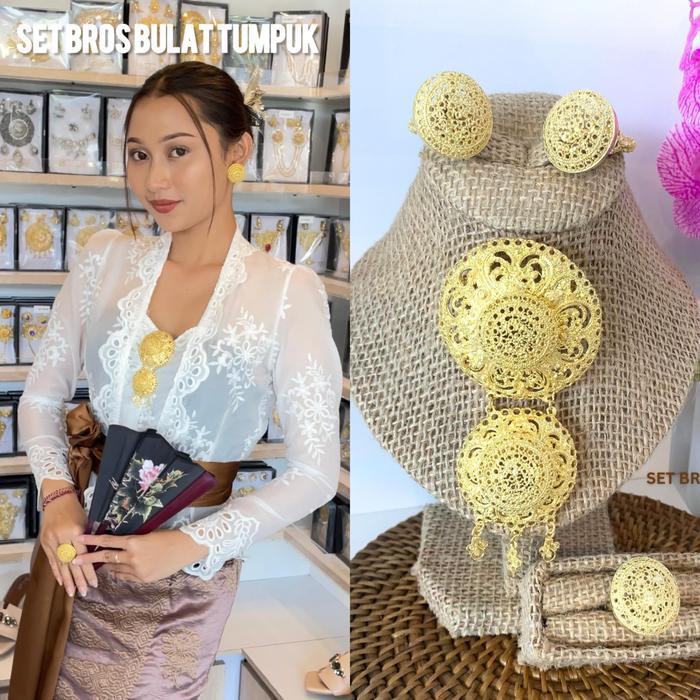 STARLIGHT BALI - Bros Bulat Tumpuk Polos / Bros Bali / Bros Alpaka / Aksesoris Wanita